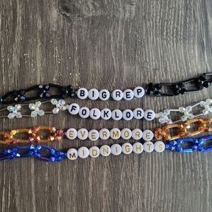 Set of 4 - Taylor Swift Eras Tour Adjustable Friendship Bracelets